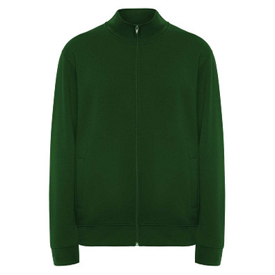 Ulan Sweatjacke Unisex, dunkelgrün, L