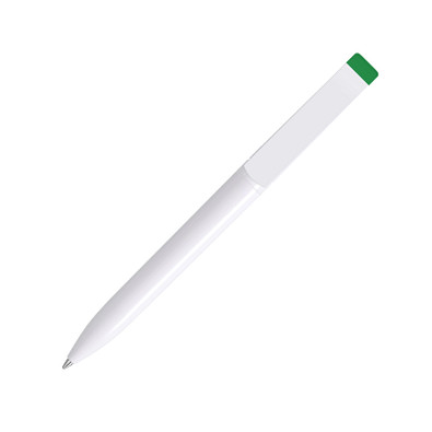 uma® Antibakterieller Kugelschreiber Effect Green, blaue Mine, weiß/hellgrün