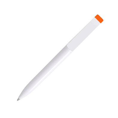 uma® Antibakterieller Kugelschreiber Effect Green, blaue Mine, weiß-orange