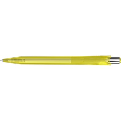 uma® BEAT transparent Druckkugelschreiber, gelb