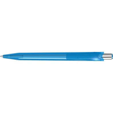 uma® BEAT transparent Druckkugelschreiber, hellblau