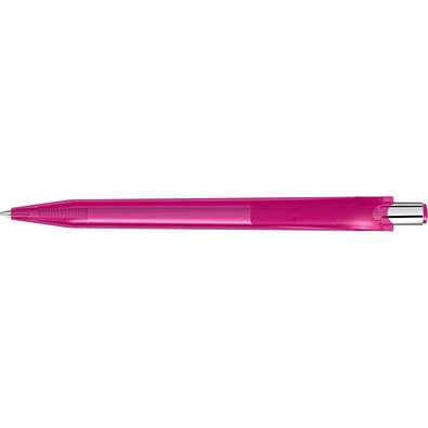 uma® BEAT transparent Druckkugelschreiber, magenta