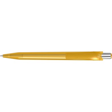 uma® BEAT transparent Druckkugelschreiber, ocker