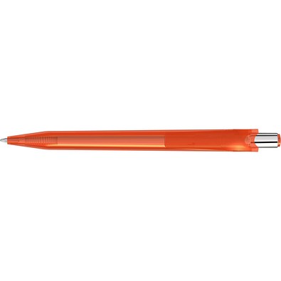 uma® BEAT transparent Druckkugelschreiber, orange