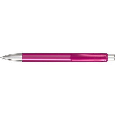 uma® CANDY transparent SI Druckkugelschreiber, magenta