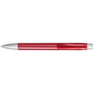 uma® CANDY transparent SI Druckkugelschreiber, rot
