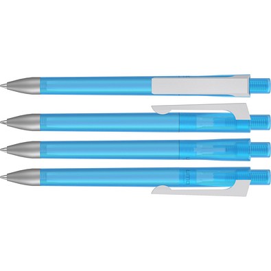 uma® CHECK frozen KG SI Druckkugelschreiber, hellblau