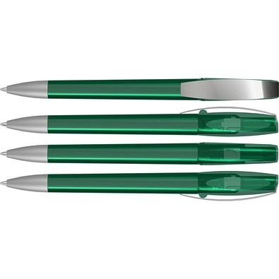 uma® CHILL C transparent SI Drehkugelschreiber, dunkelgrün