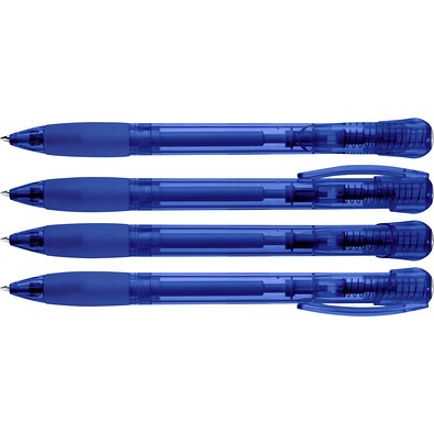 uma® FANTASY transparent Druckkugelschreiber, blau