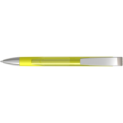 uma® LOOK grip transparent M SI Druckkugelschreiber, gelb