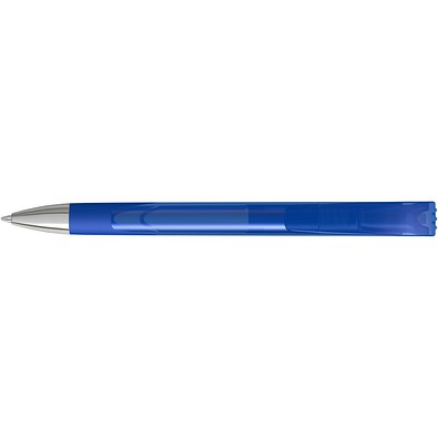 uma® LOOK grip transparent SI Druckkugelschreiber, dunkelblau