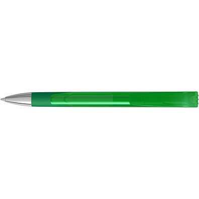 uma® LOOK grip transparent SI Druckkugelschreiber, dunkelgrün
