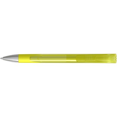 uma® LOOK grip transparent SI Druckkugelschreiber, gelb