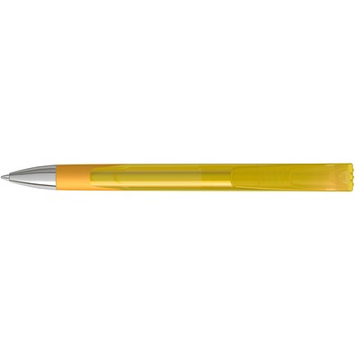 uma® LOOK grip transparent SI Druckkugelschreiber, ocker
