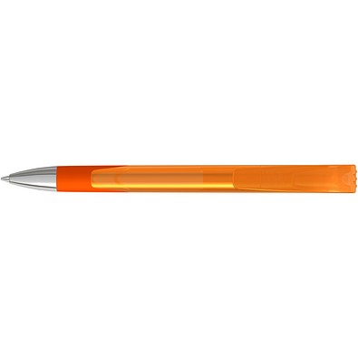 uma® LOOK grip transparent SI Druckkugelschreiber, orange