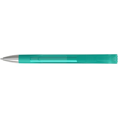 uma® LOOK grip transparent SI Druckkugelschreiber, petrol