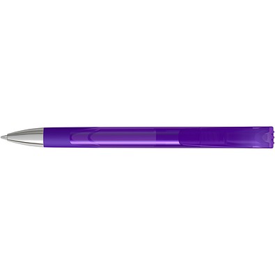 uma® LOOK grip transparent SI Druckkugelschreiber, violett