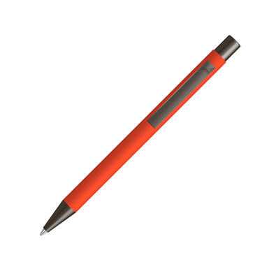 uma® Metall-Kugelschreiber Straight Gum, blaue Mine, orange