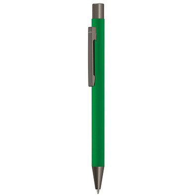 uma® Metall-Kugelschreiber Straight Gum, blaue Mine, grün
