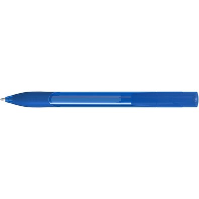 uma® OMEGA grip transparent Druckkugelschreiber, blau