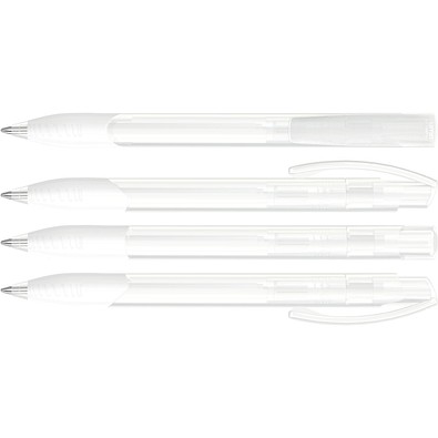 uma® OMEGA grip transparent Druckkugelschreiber, klar