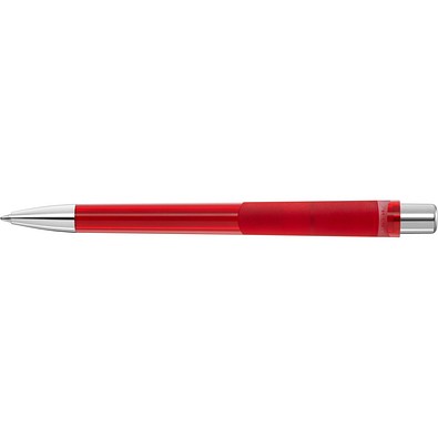 uma® PEPP transparent SI Druckkugelschreiber, rot
