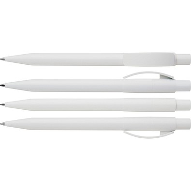 uma® PIXEL Druckkugelschreiber, weiss