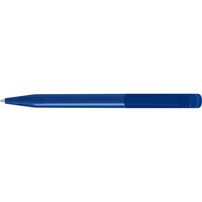 uma® POP transparent Drehkugelschreiber, dunkelblau