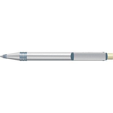 uma® RECYCLED PET PEN ALUMA transparent Druckkugelschreiber, beige