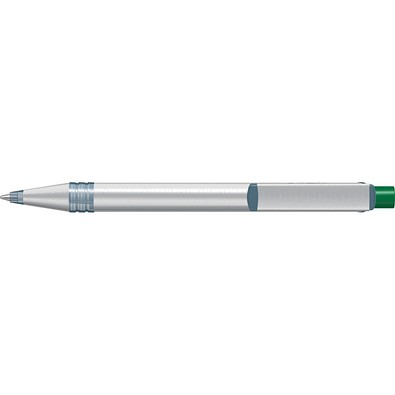 uma® RECYCLED PET PEN ALUMA transparent Druckkugelschreiber, dunkelgrün