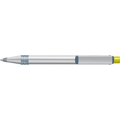 uma® RECYCLED PET PEN ALUMA transparent Druckkugelschreiber, gelb