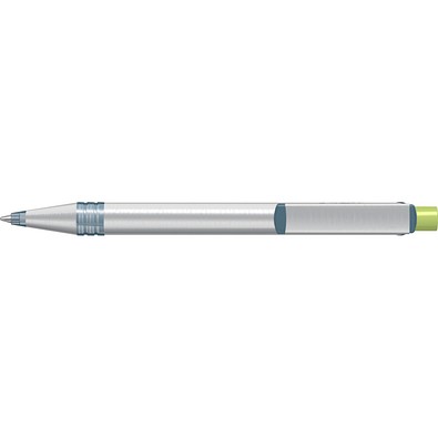 uma® RECYCLED PET PEN ALUMA transparent Druckkugelschreiber, hellgrün