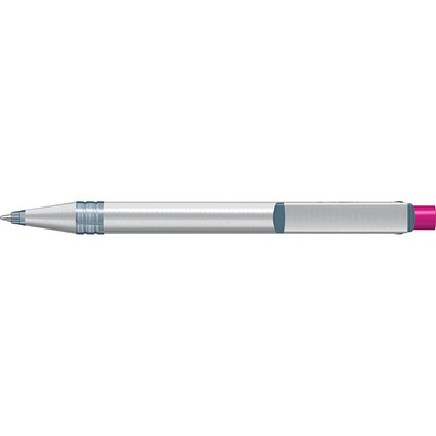 uma® RECYCLED PET PEN ALUMA transparent Druckkugelschreiber, magenta
