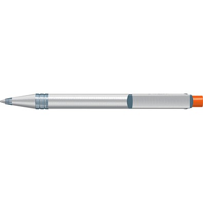 uma® RECYCLED PET PEN ALUMA transparent Druckkugelschreiber, orange