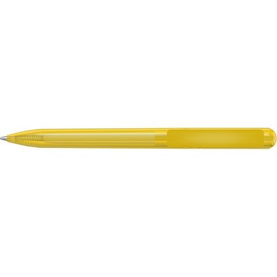 uma® RECYCLED PET PEN CHANGE transparent Drehkugelschreiber, gelb