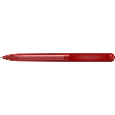 uma® RECYCLED PET PEN CHANGE transparent Drehkugelschreiber, rot