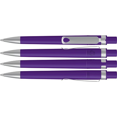 uma® RECYCLED PET PEN CORE F SI Druckkugelschreiber, dunkelviolett