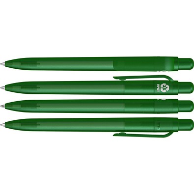 uma® RECYCLED PET PEN FUTURE frozen Druckkugelschreiber, dunkelgrün