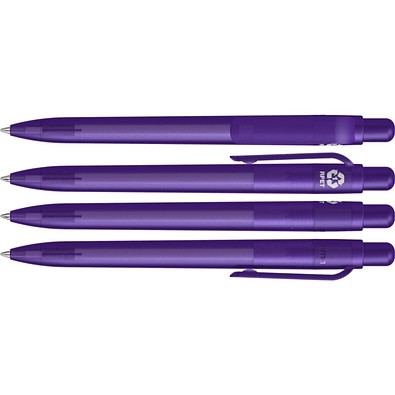 uma® RECYCLED PET PEN FUTURE frozen Druckkugelschreiber, dunkelviolett