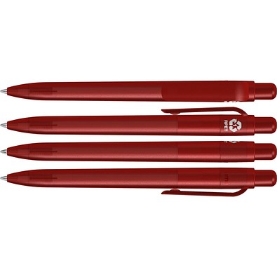 uma® RECYCLED PET PEN FUTURE frozen Druckkugelschreiber, rot