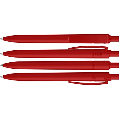uma® RECYCLED PET PEN STEP F Druckkugelschreiber, rot