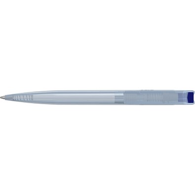 uma® RECYCLED PET PEN transparent SG Druckkugelschreiber, dunkelblau