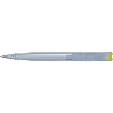 uma® RECYCLED PET PEN transparent SG Druckkugelschreiber, gelb