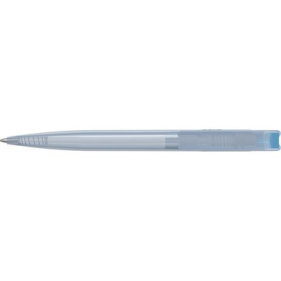 uma® RECYCLED PET PEN transparent SG Druckkugelschreiber, hellblau