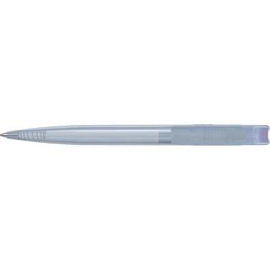 uma® RECYCLED PET PEN transparent SG Druckkugelschreiber, hellviolett