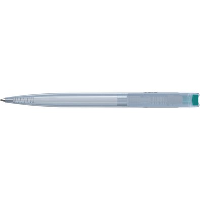 uma® RECYCLED PET PEN transparent SG Druckkugelschreiber, petrol