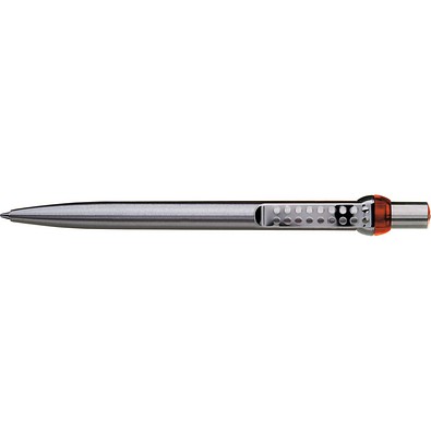 uma® RONDO chrom L Druckkugelschreiber, orange