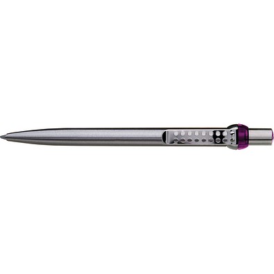 uma® RONDO chrom L Druckkugelschreiber, violett
