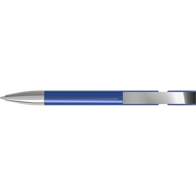 uma® SKY transparent M SI Druckkugelschreiber, dunkelblau