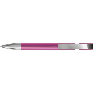 uma® SKY transparent M SI Druckkugelschreiber, magenta